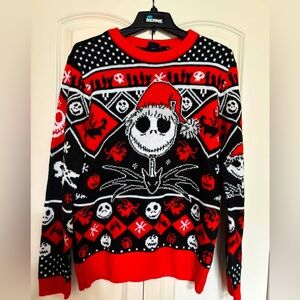 DISNEY Nightmare Before Christmas Jack Skellington Christmas Sweater